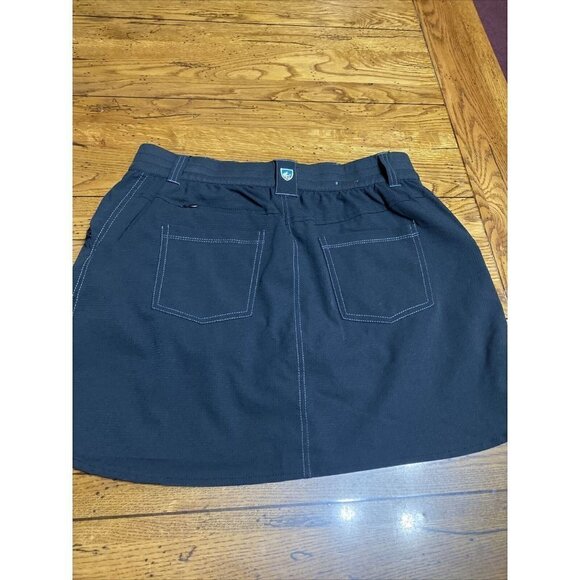 Kuhl womens active wear hiking skirt skort size Small Black lots of pockets! - Picture 7 of 7